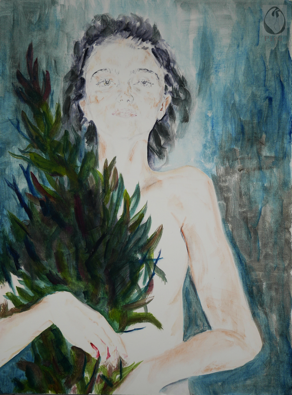 oil on paper - olio su carta di Piro